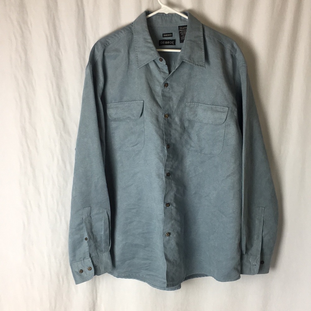 Men’s George Sueded Button Up